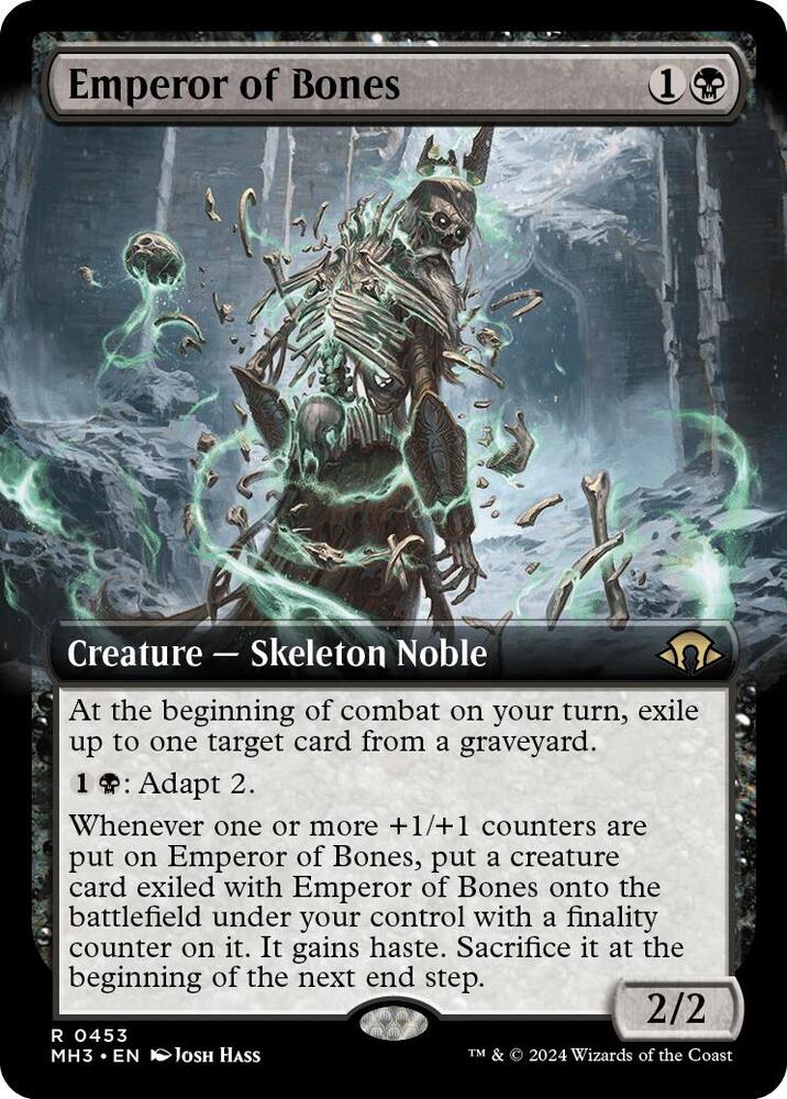 Emperor of Bones (Extended Art) 453 card from Modern Horizons 3