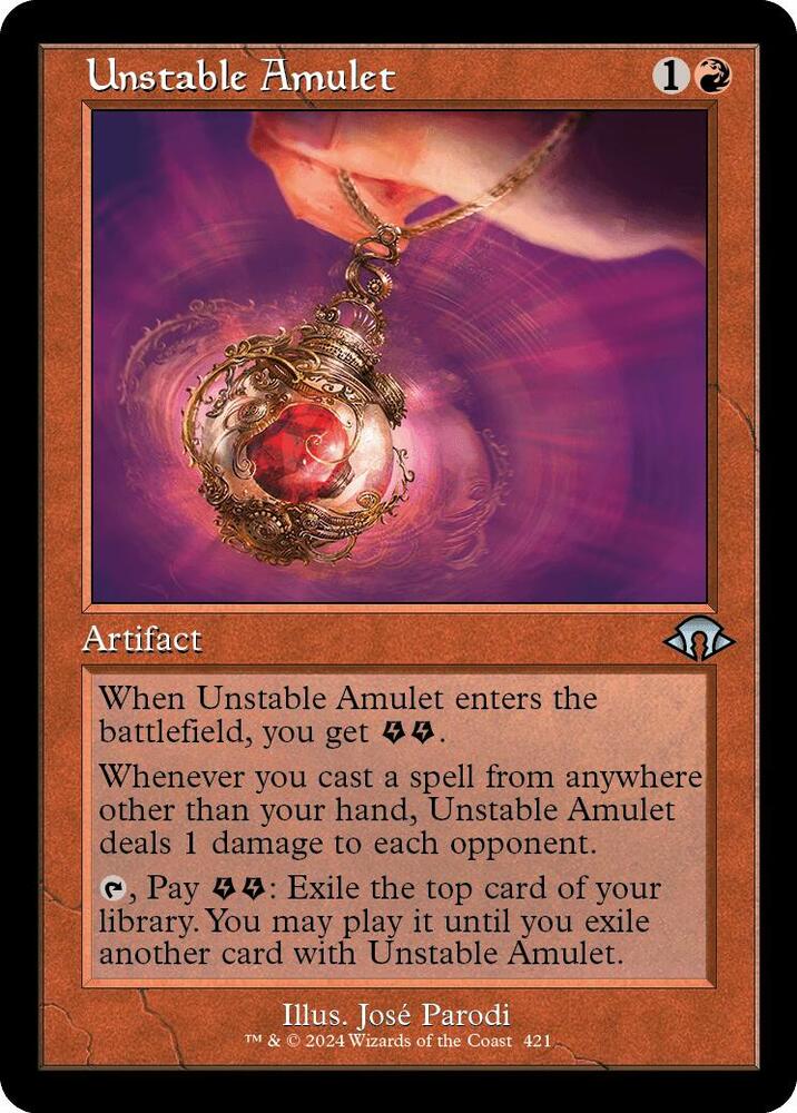 Unstable Amulet (Retro Frame) 421 card from Modern Horizons 3