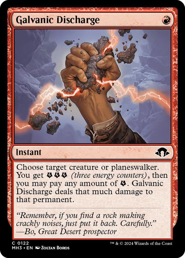 Galvanic Discharge 122 card from Modern Horizons 3