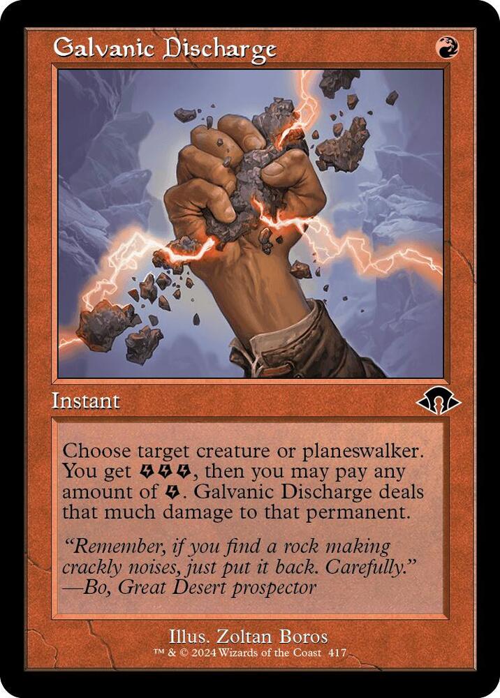 Galvanic Discharge (Retro Frame) 417 card from Modern Horizons 3