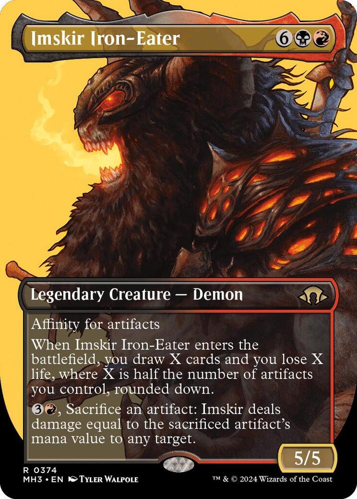 Imskir Iron-Eater (Borderless) 374 card from Modern Horizons 3