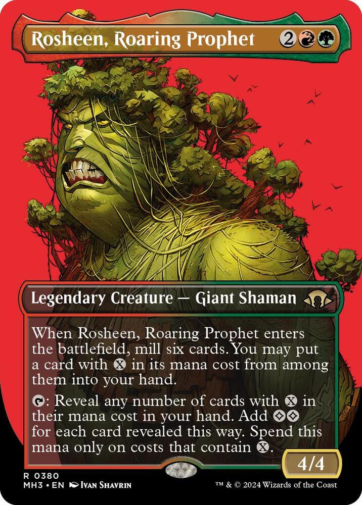 Rosheen, Roaring Prophet (Borderless) 380 card from Modern Horizons 3
