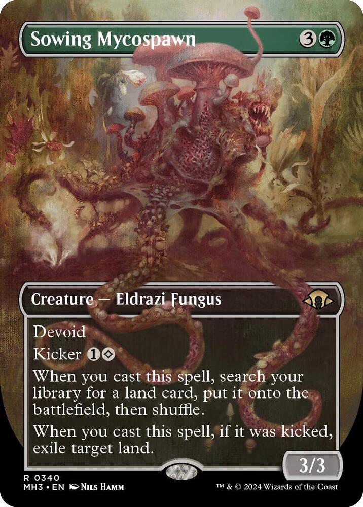 Sowing Mycospawn (Borderless) 340 card from Modern Horizons 3