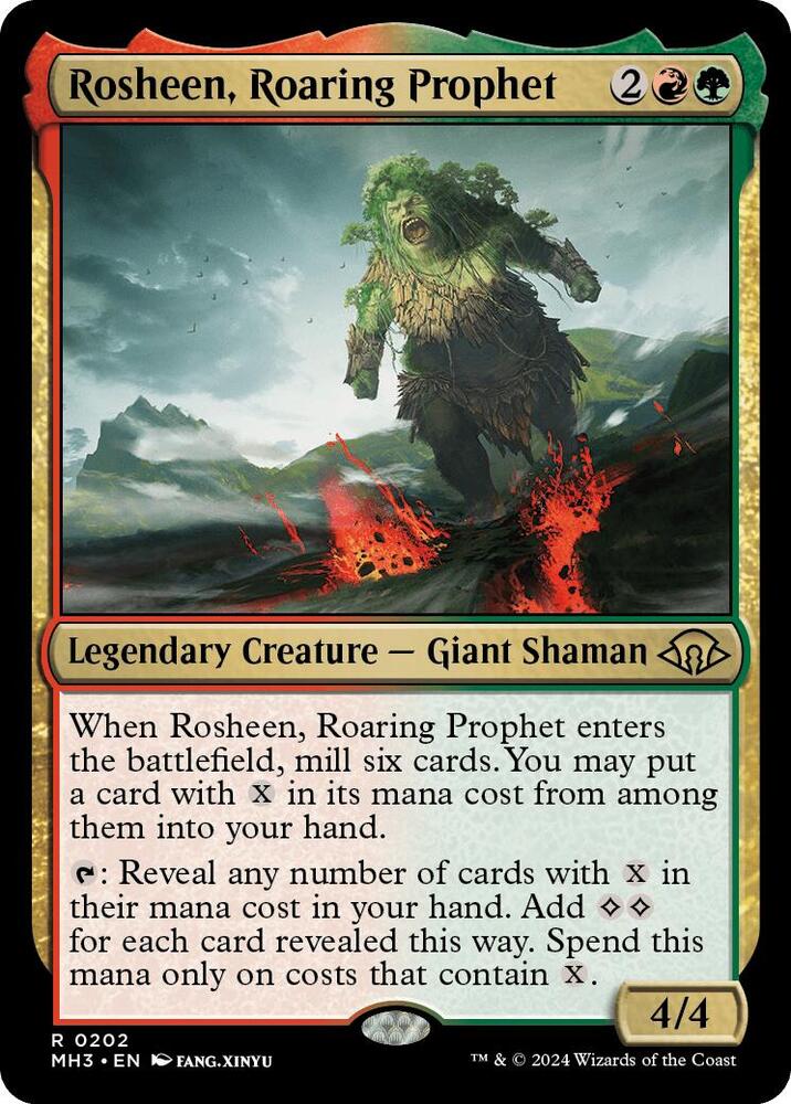 Rosheen, Roaring Prophet 202 card from Modern Horizons 3