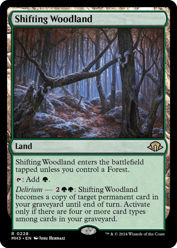 Shifting Woodland 228 card from Modern Horizons 3