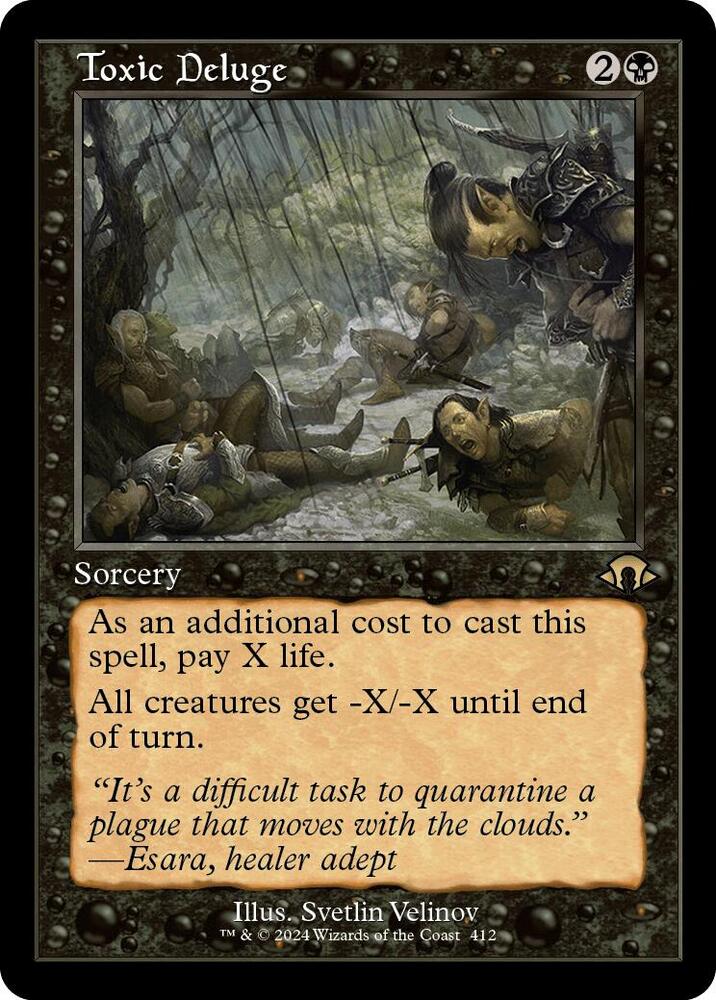 Toxic Deluge (Retro Frame) 412 card from Modern Horizons 3