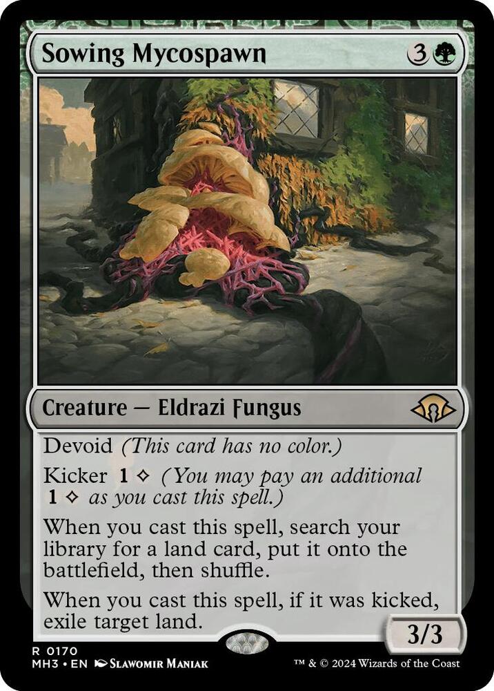 Sowing Mycospawn 170 card from Modern Horizons 3
