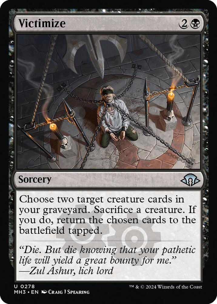 Victimize 278 card from Modern Horizons 3