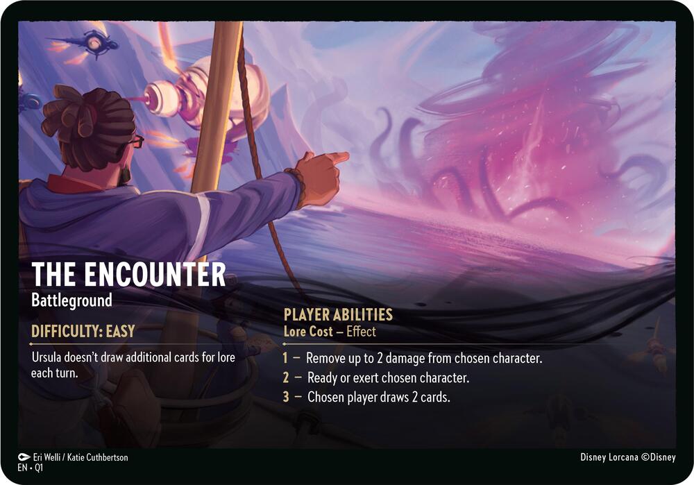 The Encounter // A Dark Realm - Battleground (Oversized) card from Illumineer's Quest: Deep Trouble