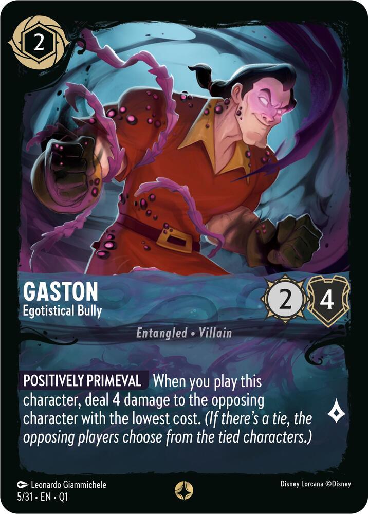 Gaston - Egotistical Bully 5/31 card from Illumineer's Quest: Deep Trouble