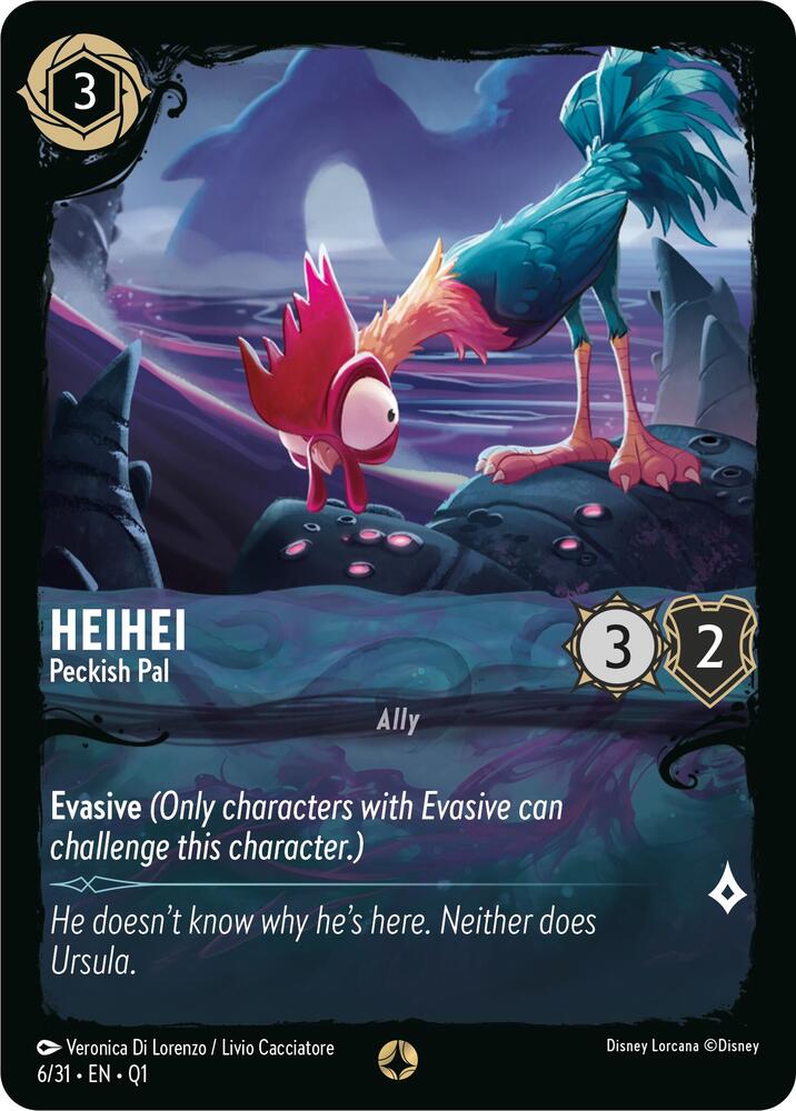 HeiHei - Peckish Pal 6/31 card from Illumineer's Quest: Deep Trouble