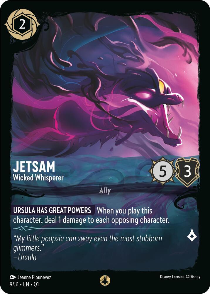 Jetsam - Wicked Whisperer 9/31 card from Illumineer's Quest: Deep Trouble