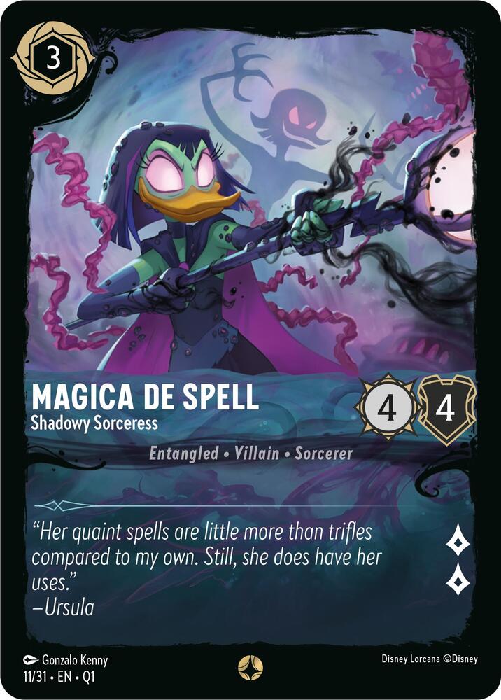 Magica De Spell - Shadowy Sorceress 11/31 card from Illumineer's Quest: Deep Trouble
