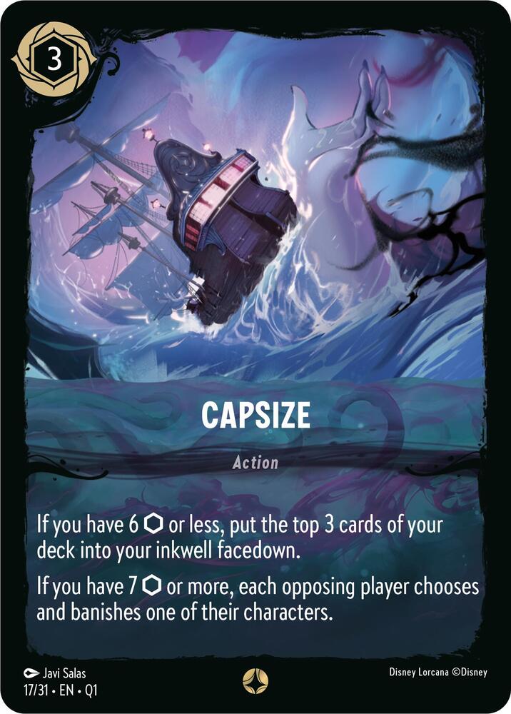Capsize 17/31 card from Illumineer's Quest: Deep Trouble