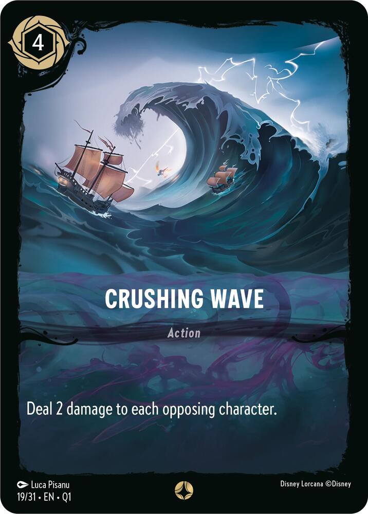 Crushing Wave 19/31 card from Illumineer's Quest: Deep Trouble