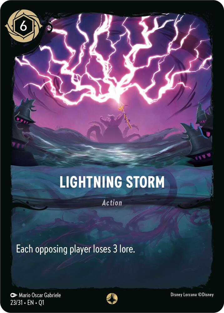 Lightning Storm 23/31 card from Illumineer's Quest: Deep Trouble