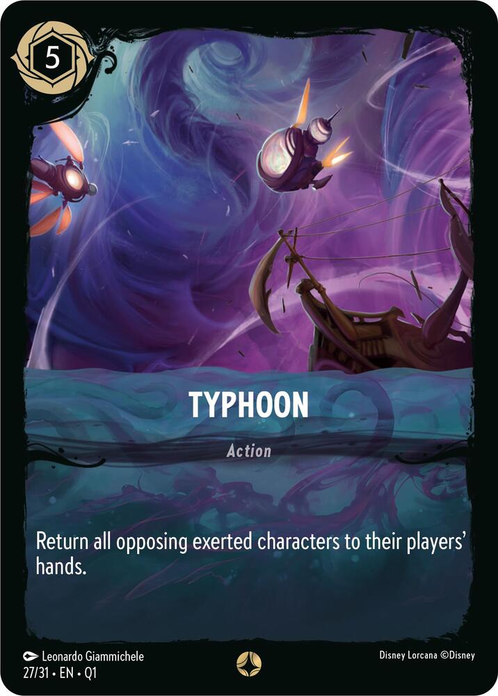 Typhoon 27/31 card from Illumineer's Quest: Deep Trouble