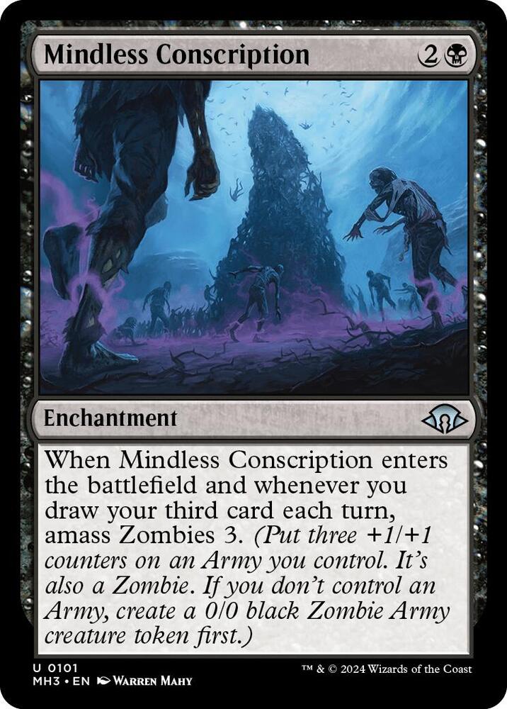 Mindless Conscription 101 card from Modern Horizons 3
