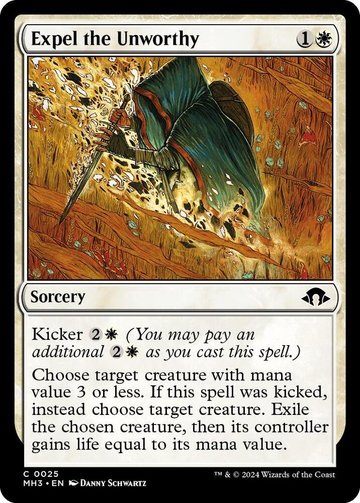 Expel the Unworthy 25 card from Modern Horizons 3