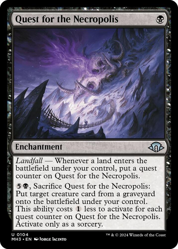 Quest for the Necropolis 104 card from Modern Horizons 3