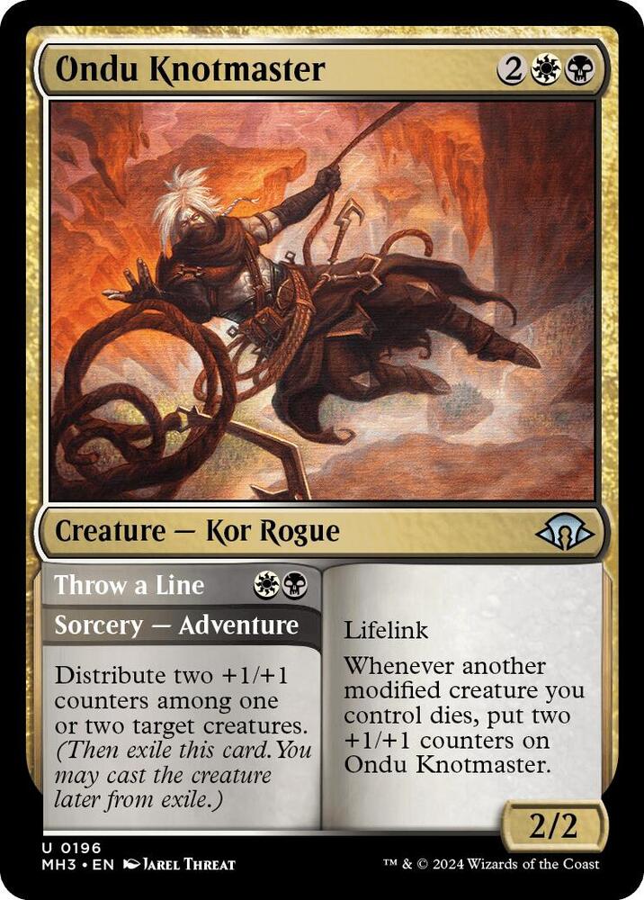 Ondu Knotmaster 196 card from Modern Horizons 3