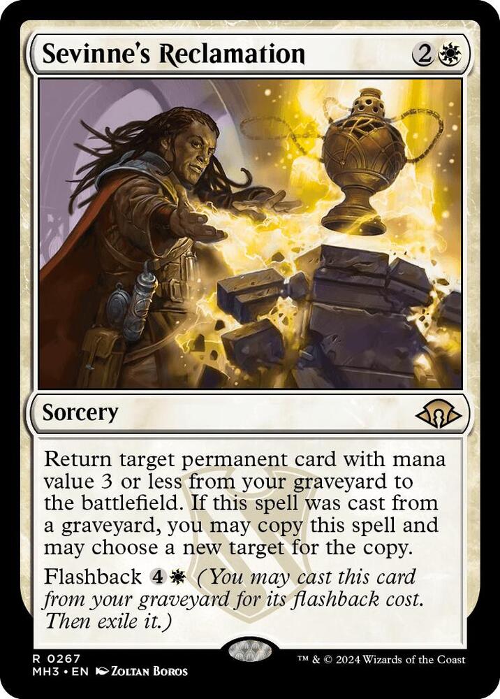 Sevinne's Reclamation 267 card from Modern Horizons 3