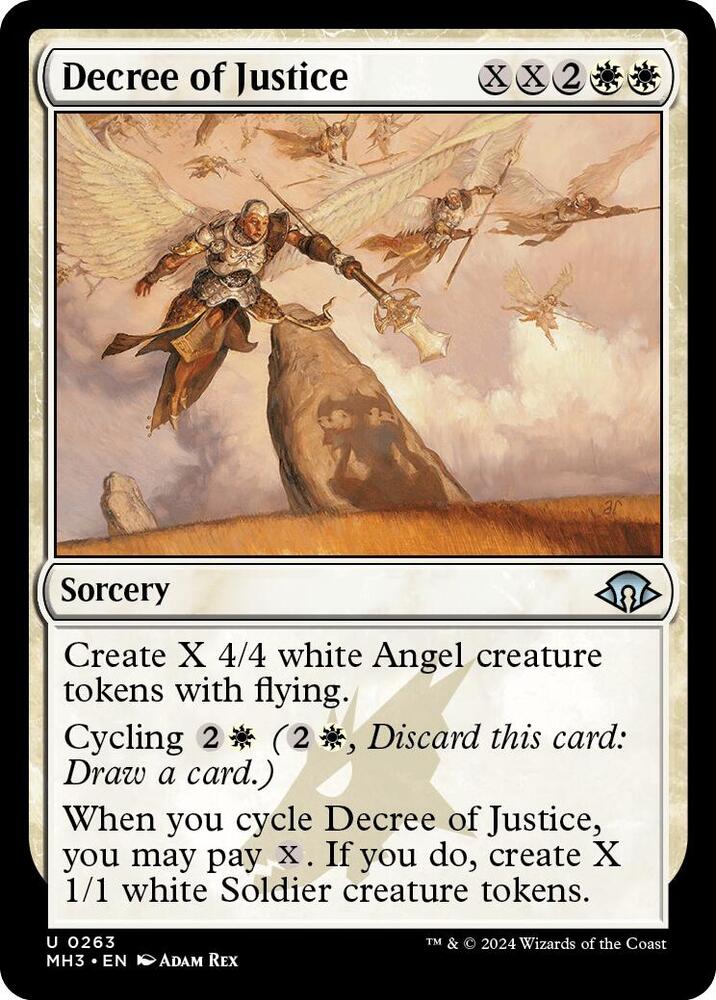 Decree of Justice 263 card from Modern Horizons 3