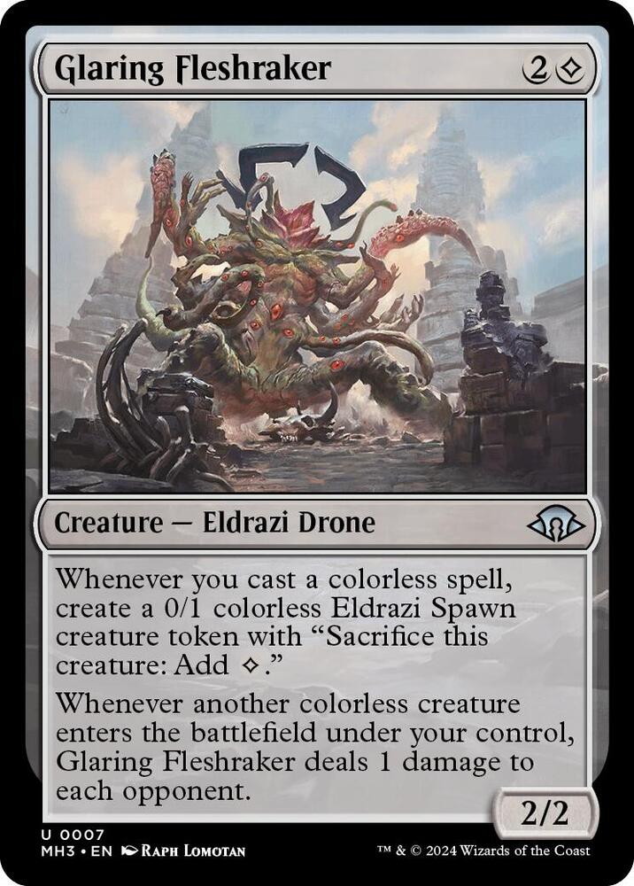 Glaring Fleshraker 7 card from Modern Horizons 3