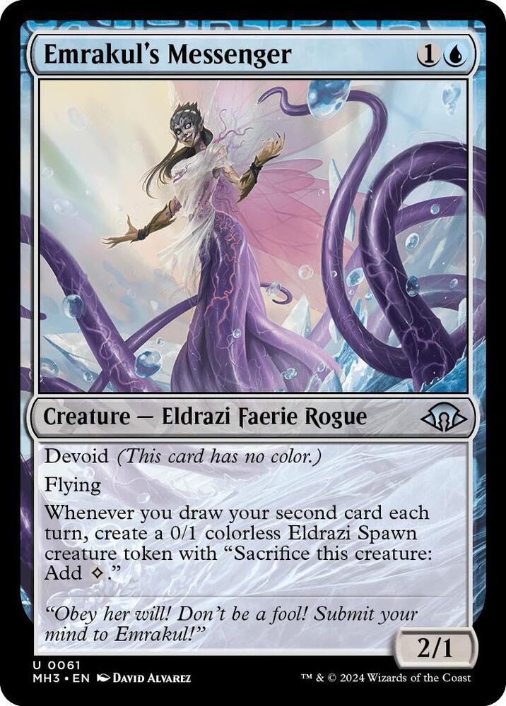Emrakul's Messenger 61 card from Modern Horizons 3