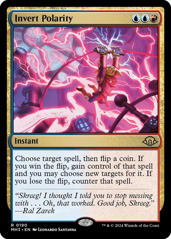 Invert Polarity 190 card from Modern Horizons 3