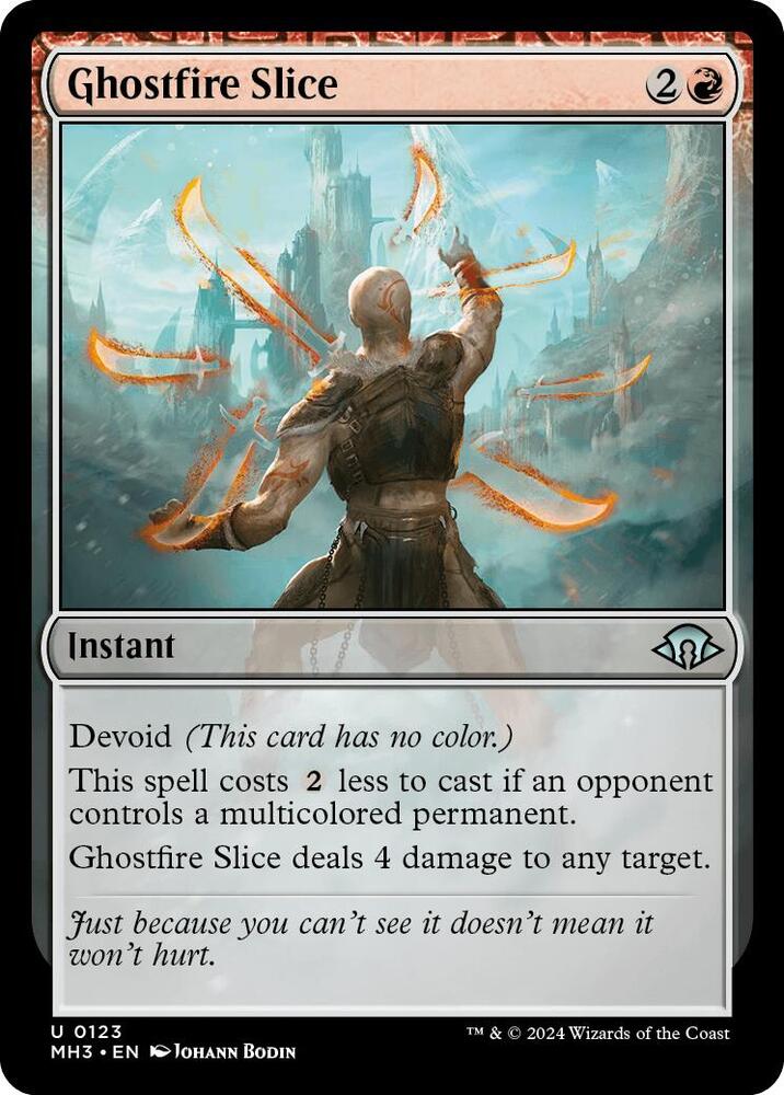 Ghostfire Slice 123 card from Modern Horizons 3