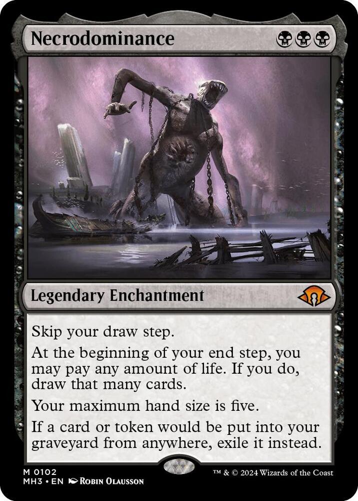 Necrodominance 102 card from Modern Horizons 3