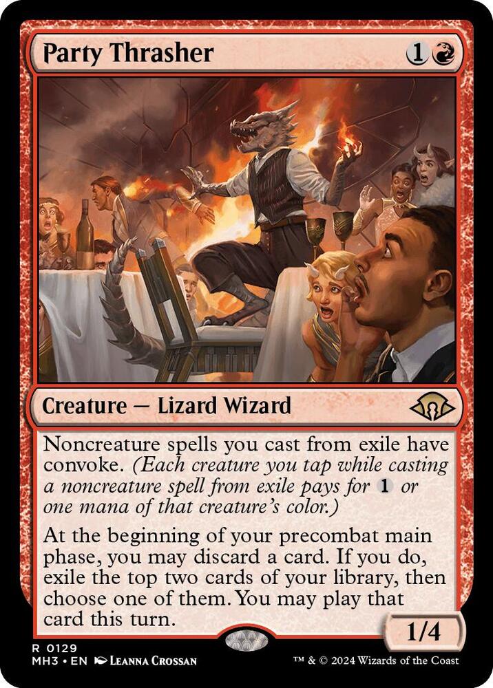 Party Thrasher 129 card from Modern Horizons 3