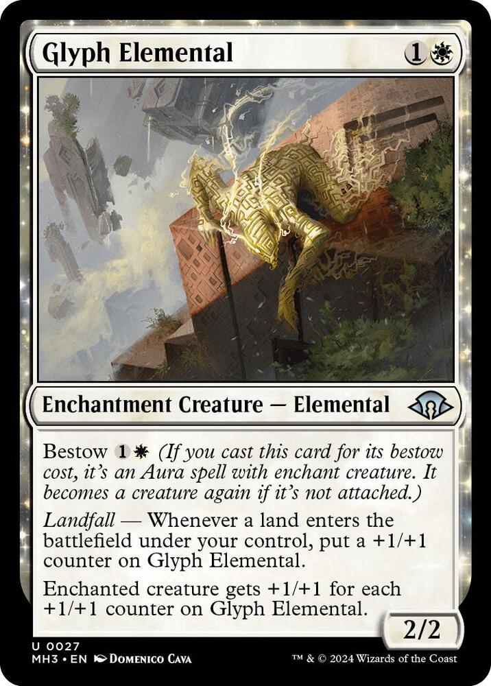 Glyph Elemental 27 card from Modern Horizons 3