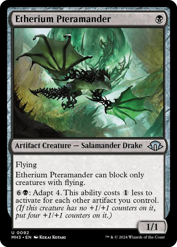 Etherium Pteramander 92 card from Modern Horizons 3