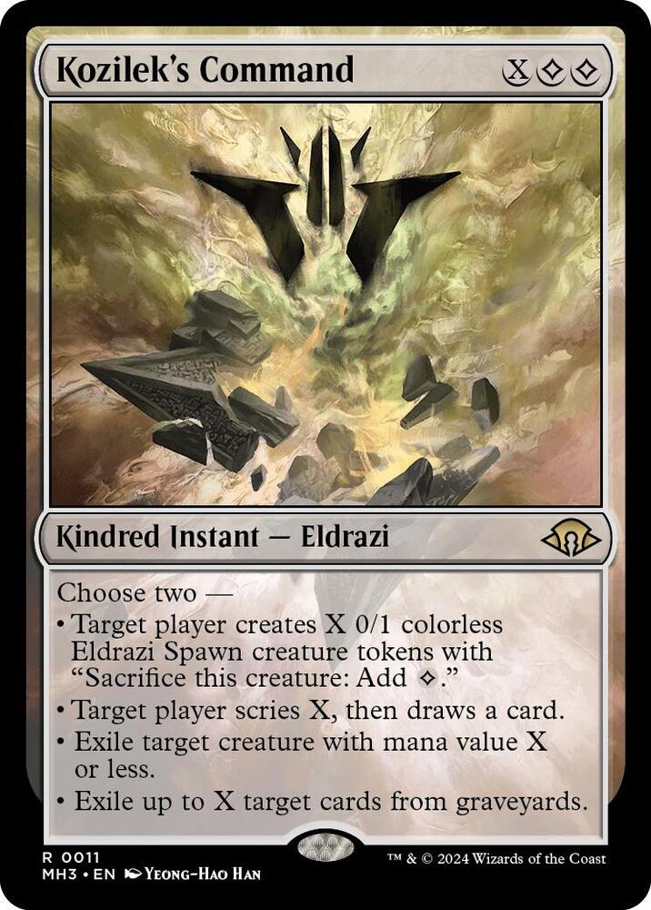 Kozilek's Command 11 card from Modern Horizons 3