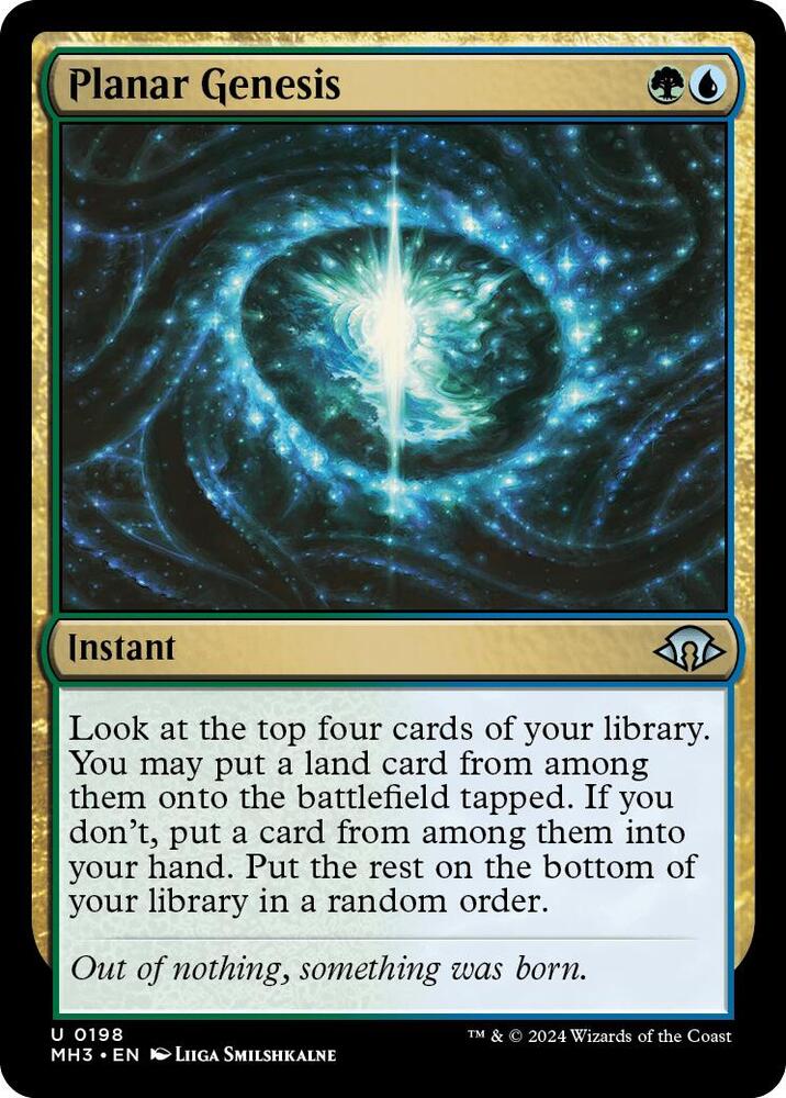 Planar Genesis 198 card from Modern Horizons 3