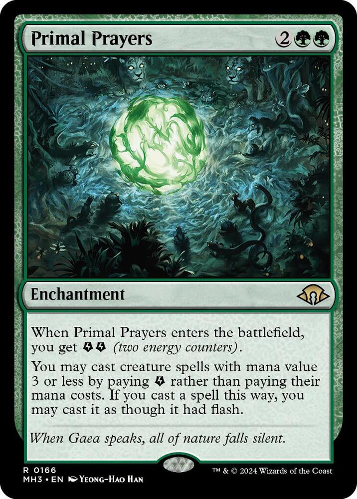 Primal Prayers 166 card from Modern Horizons 3