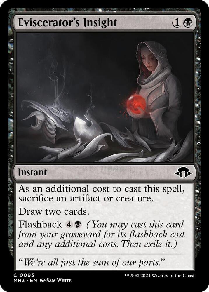 Eviscerator's Insight 93 card from Modern Horizons 3