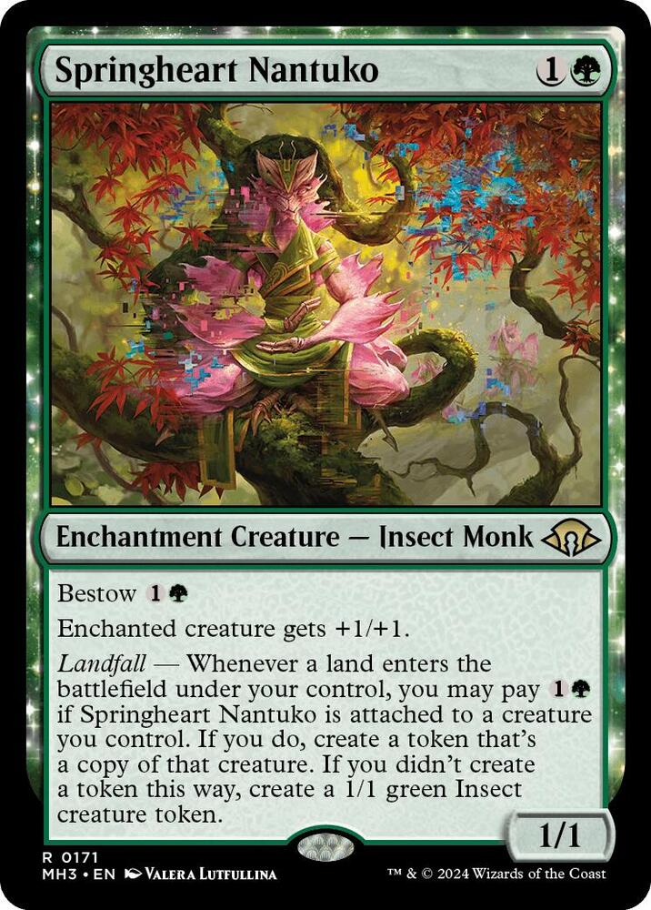 Springheart Nantuko 171 card from Modern Horizons 3