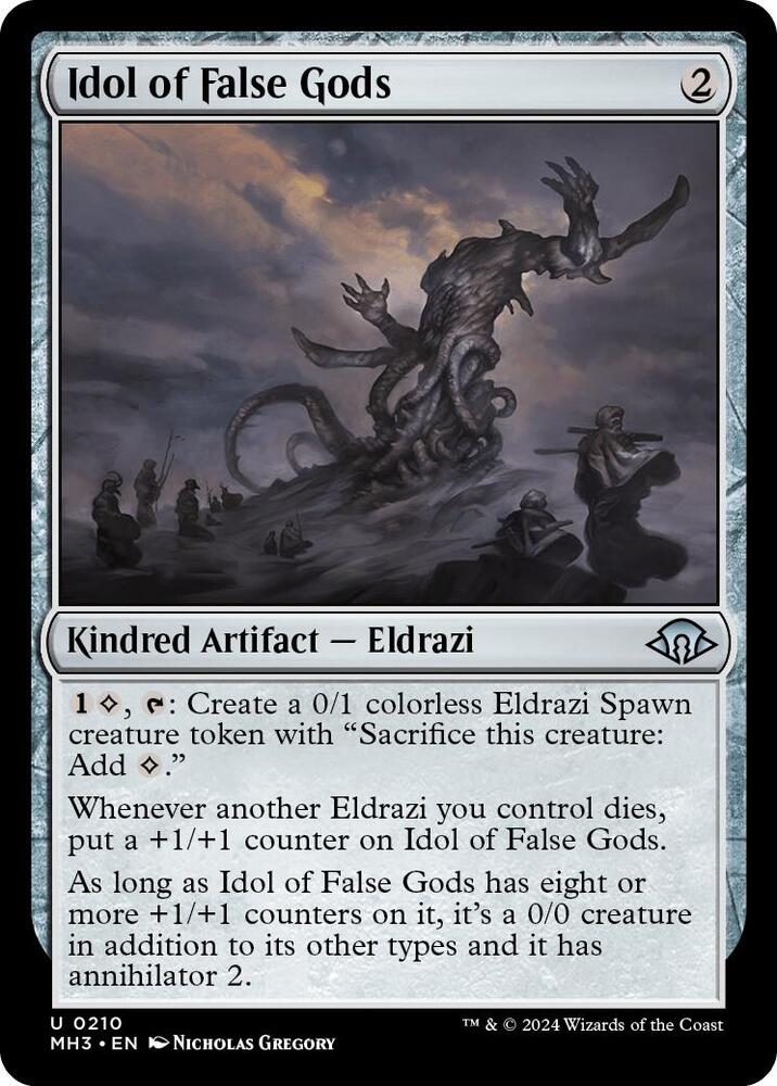 Idol of False Gods 210 card from Modern Horizons 3