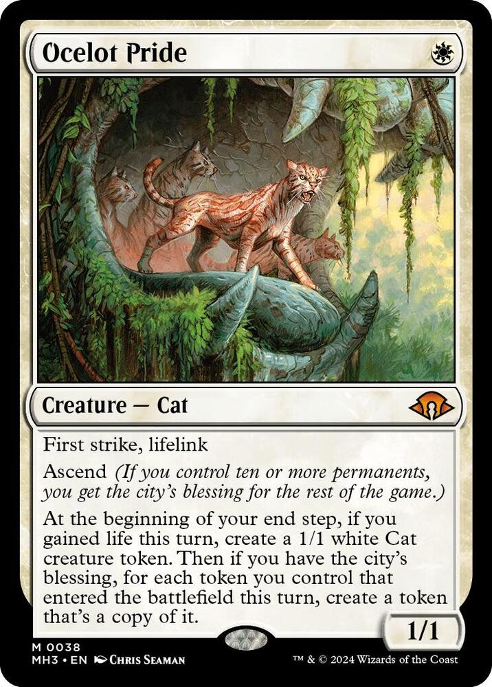 Ocelot Pride 38 card from Modern Horizons 3