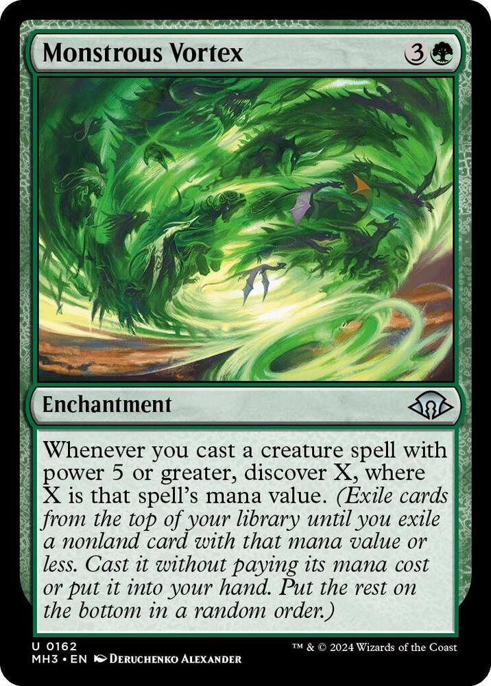 Monstrous Vortex 162 card from Modern Horizons 3