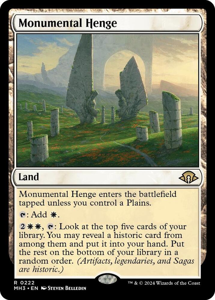 Monumental Henge 222 card from Modern Horizons 3