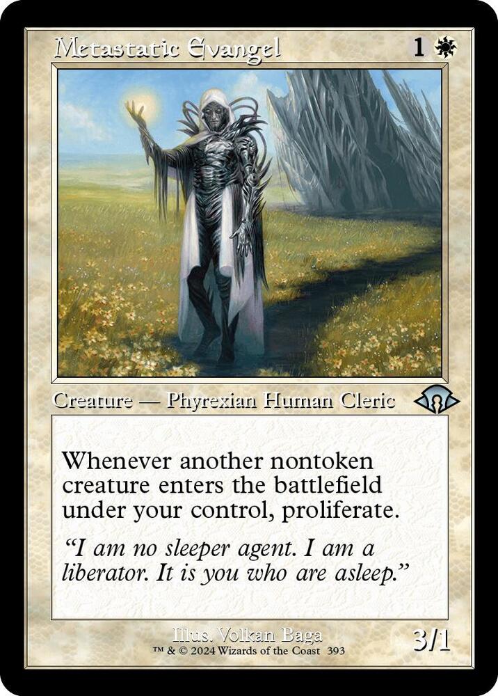 Metastatic Evangel (Retro Frame) 393 card from Modern Horizons 3