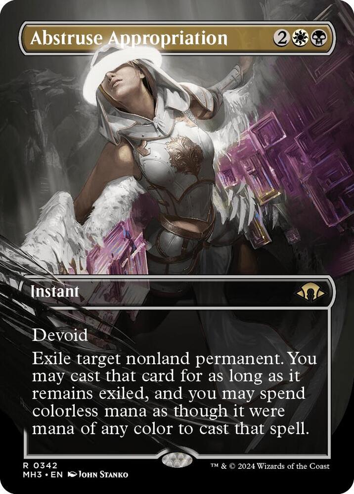 Abstruse Appropriation (Borderless) 342 card from Modern Horizons 3