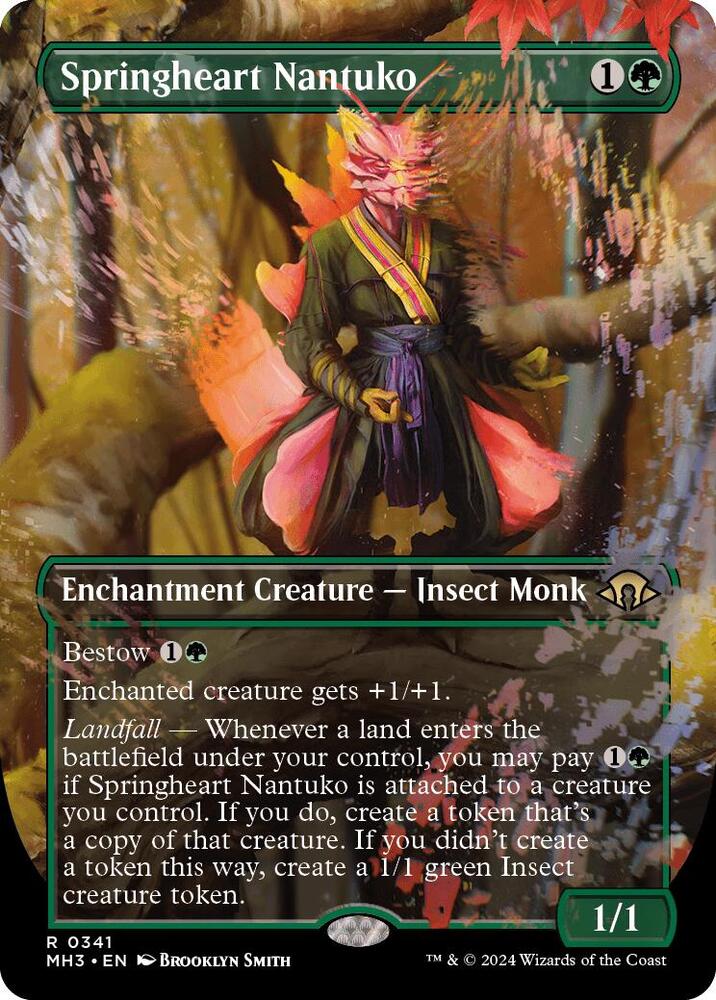 Springheart Nantuko (Borderless) 341 card from Modern Horizons 3