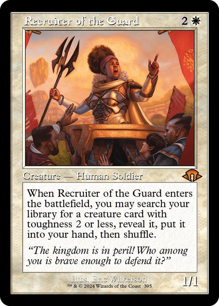 Recruiter of the Guard (Retro Frame) 395 card from Modern Horizons 3