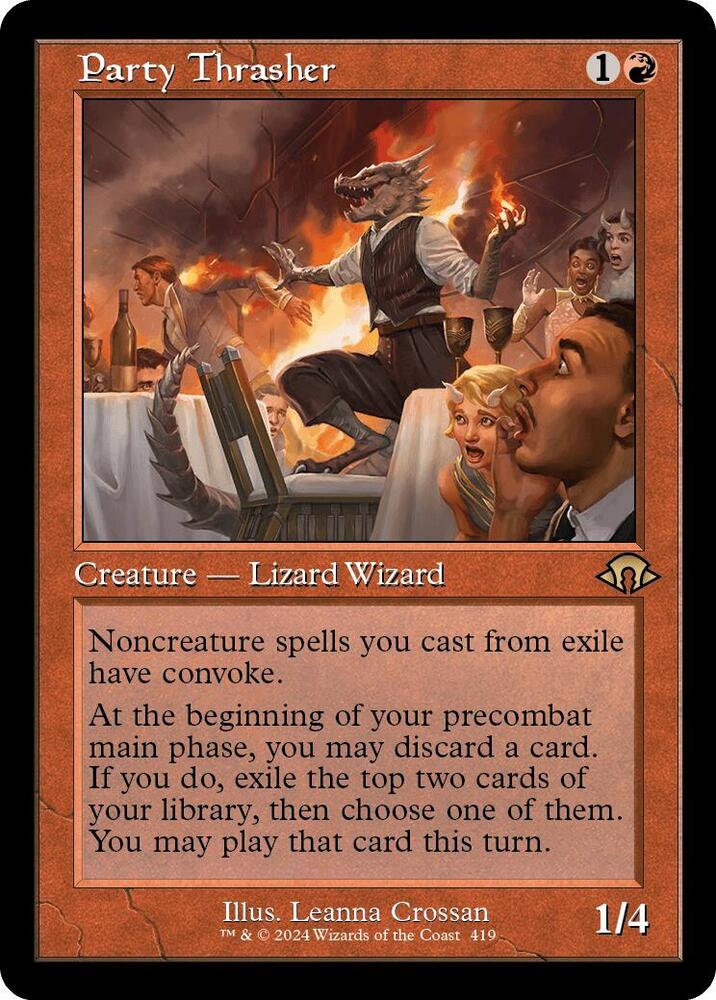 Party Thrasher (Retro Frame) 419 card from Modern Horizons 3