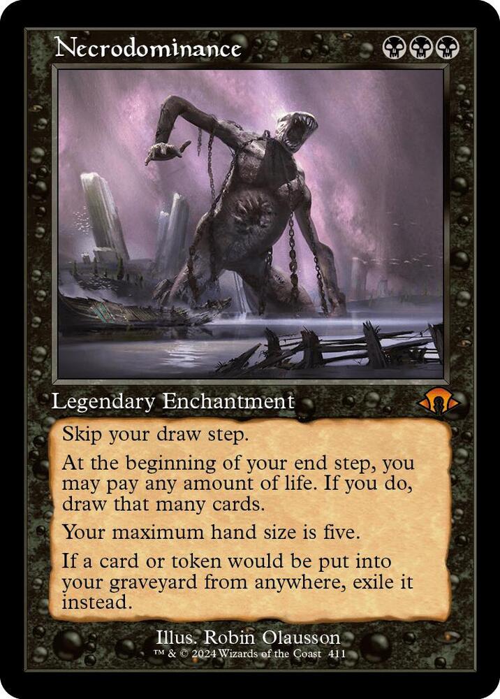 Necrodominance (Retro Frame) 411 card from Modern Horizons 3